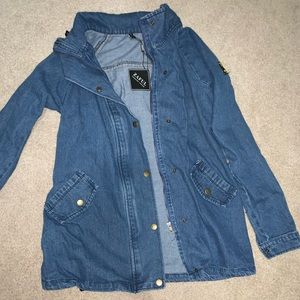 Oversized jean jacket